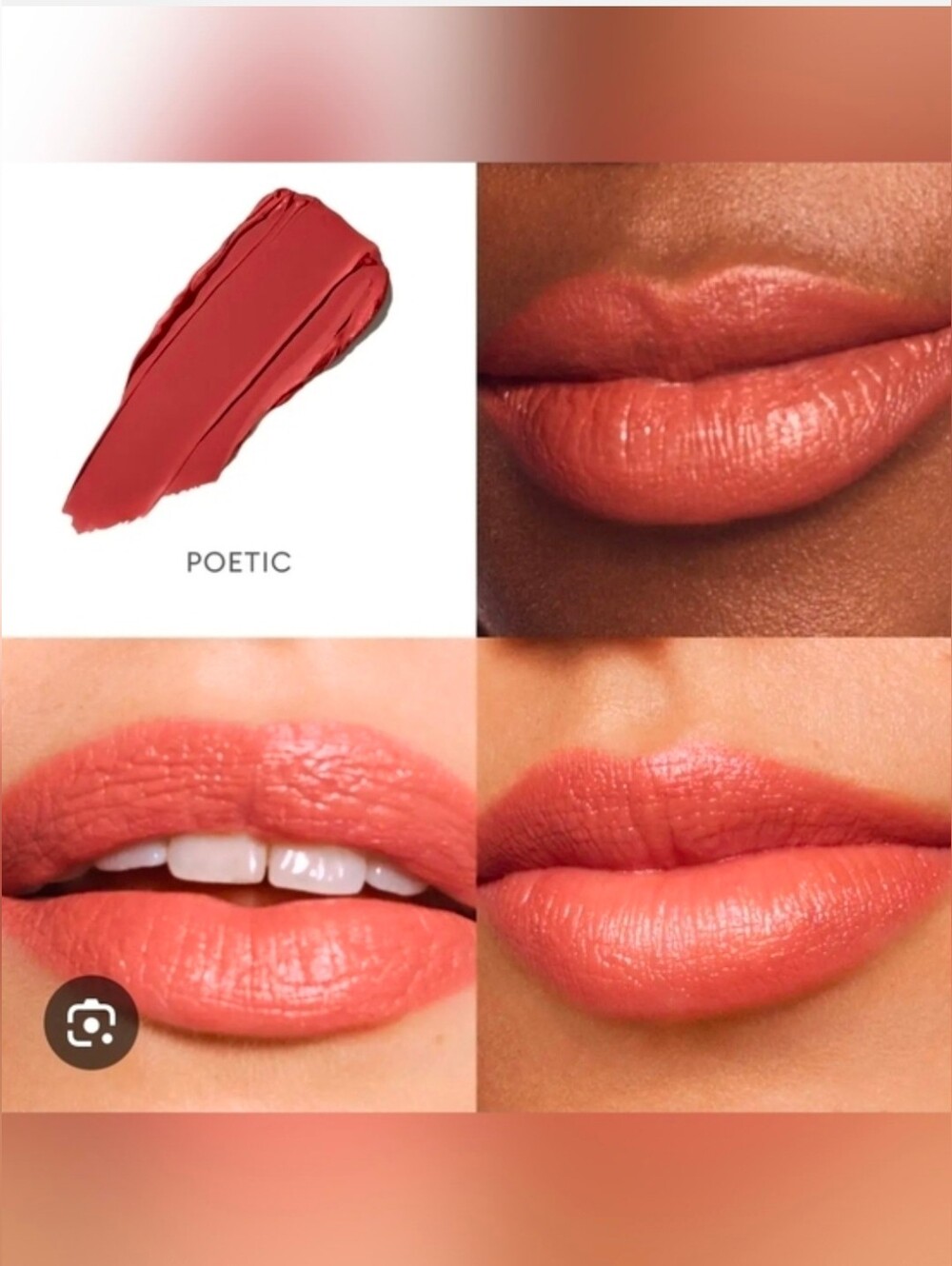 The Rose Inc Satin Lip Color in Poetic 0.04oz Travel Size BNIB